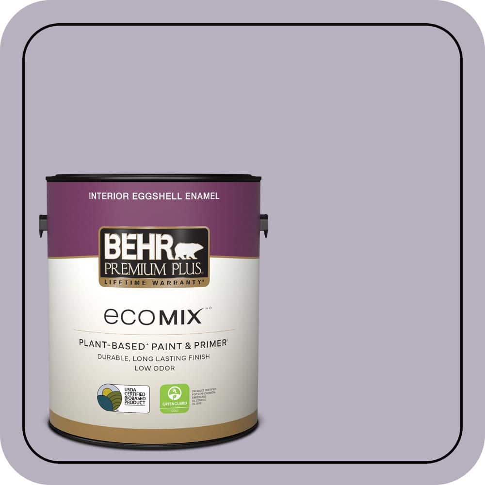 1 gal. #BIC-07 Virtuous Violet Eggshell Enamel EcoMix Plant-Based Interior Paint & Primer price history on PriceWatchPro