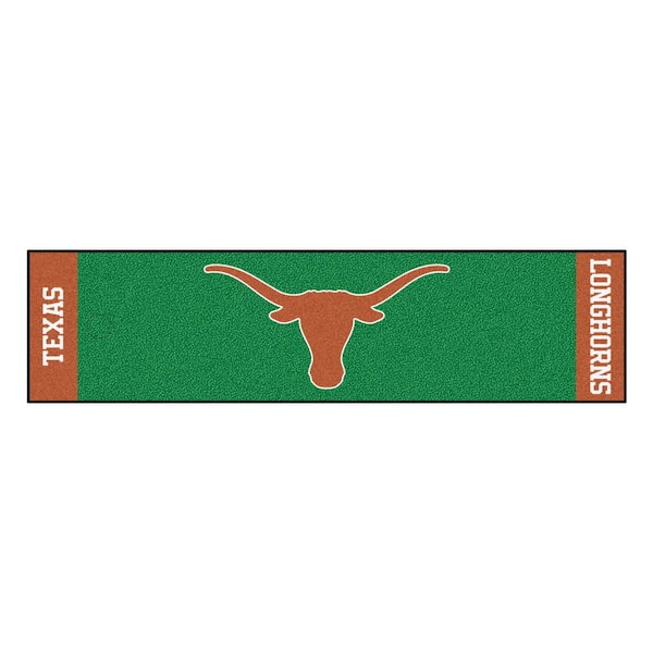 FANMATS NCAA University of Texas 1 ft. 6 in. x 6 ft. Indoor 1-Hole Golf Practice Putting Green