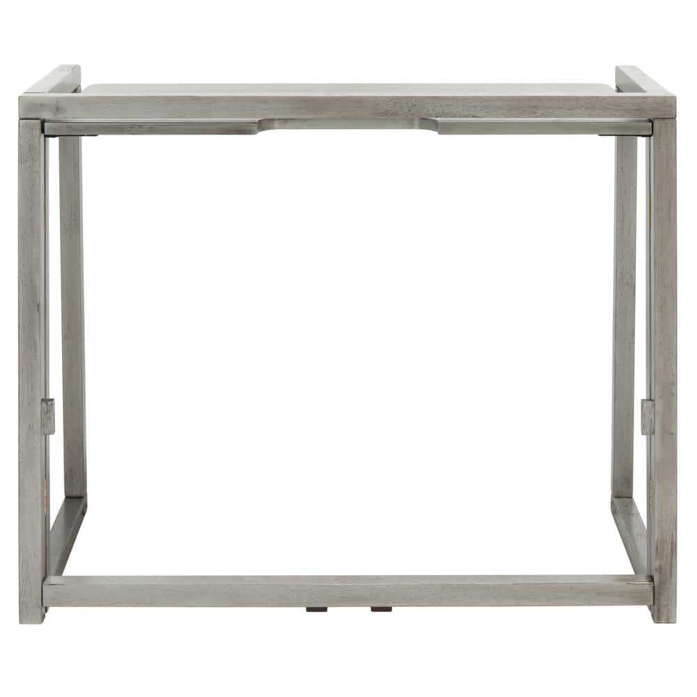 Osgood Dark Grey Solid Wood Folding Writing Desk