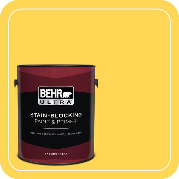 BEHR ULTRA 1 gal. #P300-6 Buzz-In Flat Exterior Paint & Primer
