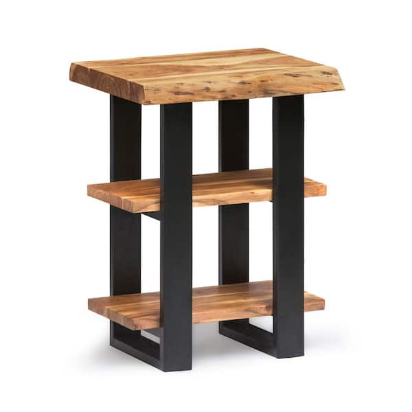 Alaterre Furniture Alpine Natural 2-Shelf End Table