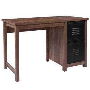47.3 in. Rectangular Desk with 2-Metal Drawers