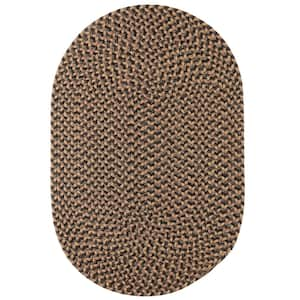 Westport Shadow Tweed 2 ft. x 3 ft. Oval Indoor/Outdoor Braided Area Rug