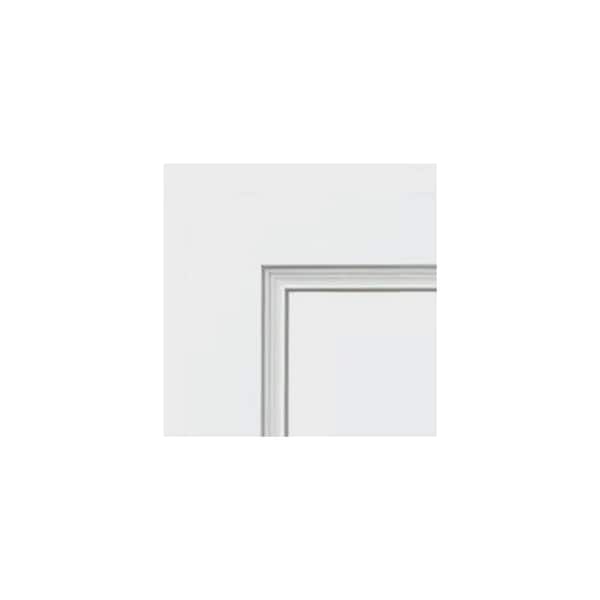 Brighton Raised Assembled 6.5 in. W x 6.5 in. H x 0.25 in. D in Painted White Base Quarter Cut Door Sample