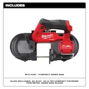 M12 FUEL 12V Lithium-Ion Cordless Compact Band Saw W/M12 4.0 Ah Starter Kit