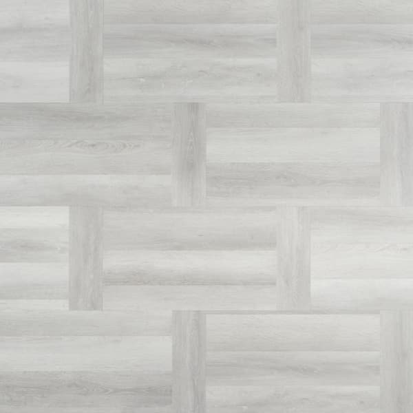 Ivy Hill Tile Stacy Garcia Chic Parquet 20 MIL Silver 12 in. x 24 in. Click Lock Waterproof Luxury Vinyl Flooring (28.04 Sq. Ft./Case)