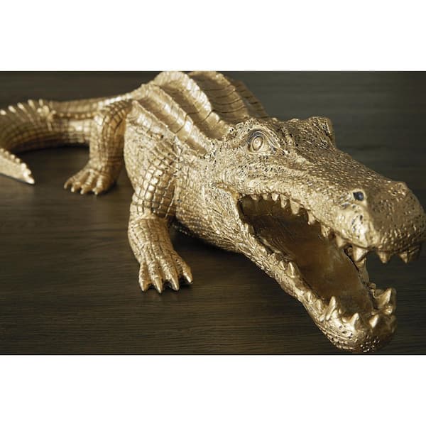 Signature DESIGN BY ASHLEY Lauretman Gold 23 in. x 6 in. Alligator