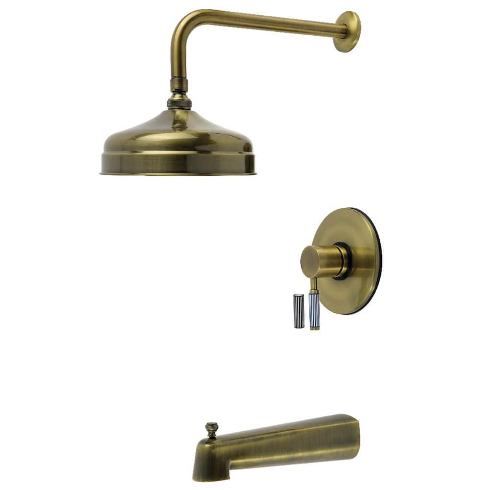 Verona 1-Handle Tub and Shower Faucet in Antique Brass price history on PriceWatchPro
