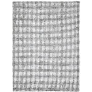 Shawn Blend of Taupe and Ivory 9 ft. 10 in. x 13 ft. 1 in Micro Polyester Machine Knitted Area Rug