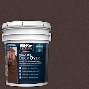 5 gal. #PFC-25 Dark Walnut Textured Solid Color Exterior Wood and Concrete Coating