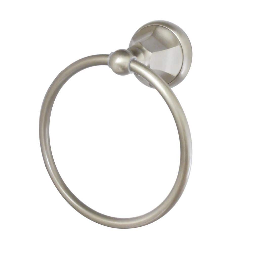 Metropolitan Satin Nickel Wall Mounted Towel Ring