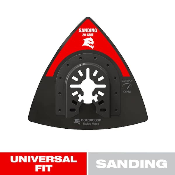 DIABLO 3-1/2 in. 20-Grit Universal Fit Carbide Grit Oscillating Sanding Plate