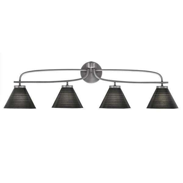 Unbranded Olympia 39 in. 4-Light Graphite Vanity Light