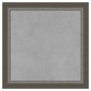 Domus Dark Silver 19 in. x 19 in. Framed Magnetic Board