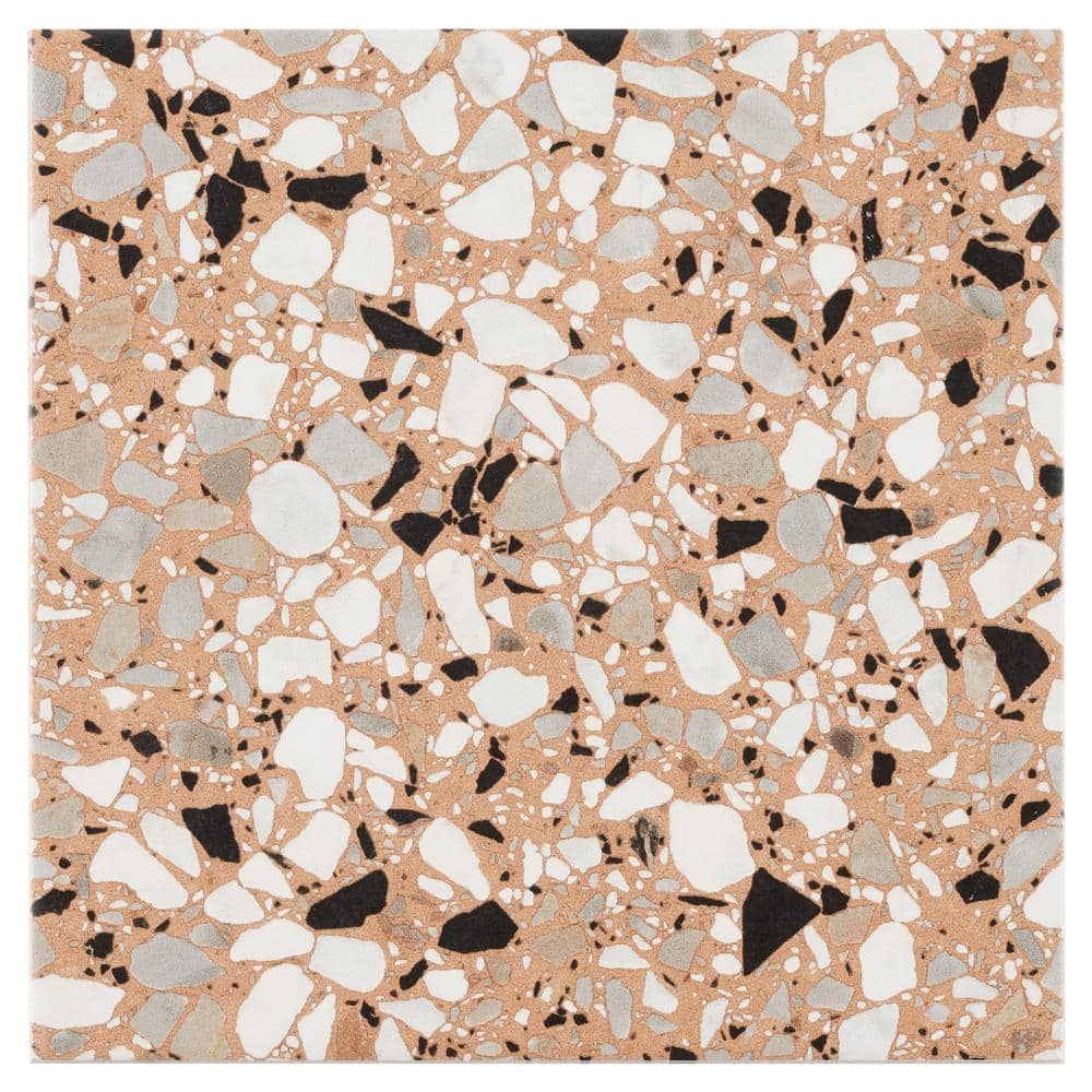 Grain Beige Matte Porcelain Terrazzo Floor and Wall Tile