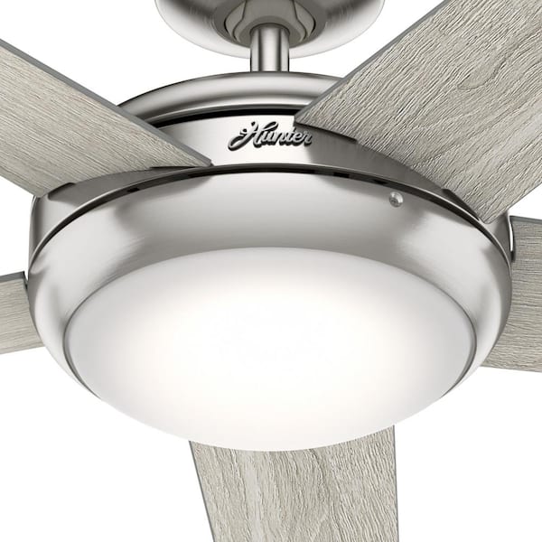 Reviews For Hunter Barton 52 In Led Indoor Brushed Nickel Ceiling Fan With Light And Remote Control Pg 2 The