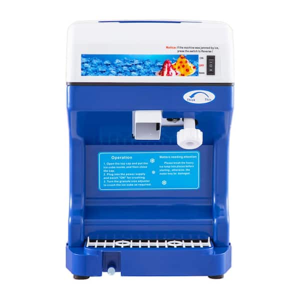 SVOPES 110V Electric Shaved Ice Machine 250W, 4058 oz., Snow Cone Machine Tabletop Adjustable Ice Texture 265LBs/h Blue