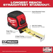 25 ft. x 1.3 in. Wide Blade Tape Measure with 17 ft. Reach and 11-in-1 Multi-Tip Screwdriver