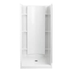 Accord 36 in. L x 36 in. W x 75.75 in. H Shower Kit in White