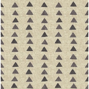 Nomadic Triangle Fossil Vinyl Peel and Stick Wallpaper Roll (Covers 30.75 sq. ft.)