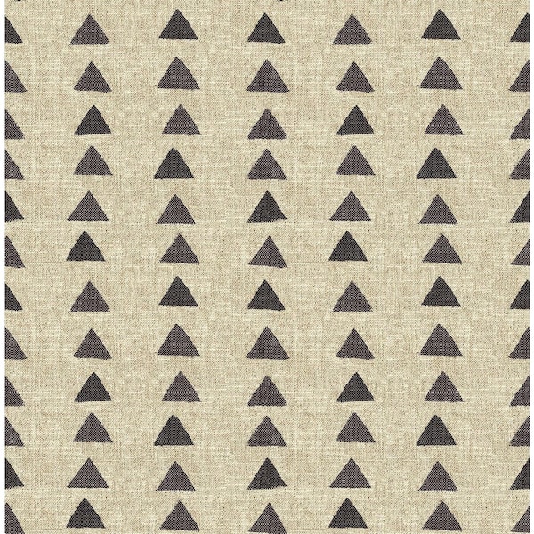SURFACE STYLE Nomadic Triangle Fossil Vinyl Peel and Stick Wallpaper Roll (Covers 30.75 sq. ft.)