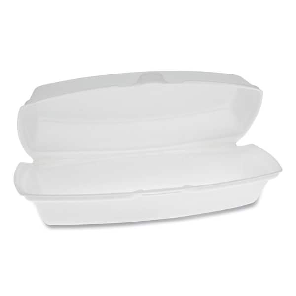 Boardwalk 9 in. x 6 in. x 3.19 in. White Bagasse Food Containers