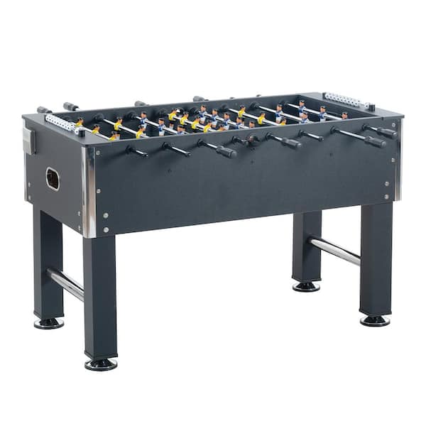 BTMWAY 54.5 in. Foosball Table Soccer Game Table for Home Family Game Night - Includes 4 Balls and Cup Holder