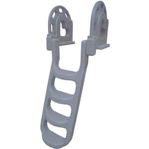 Stand Off Roto Dock 4 Step Ladder, Gray