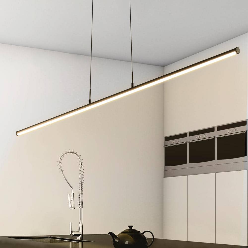 Conley 39.5" Chrome LED Linear Pendant Light