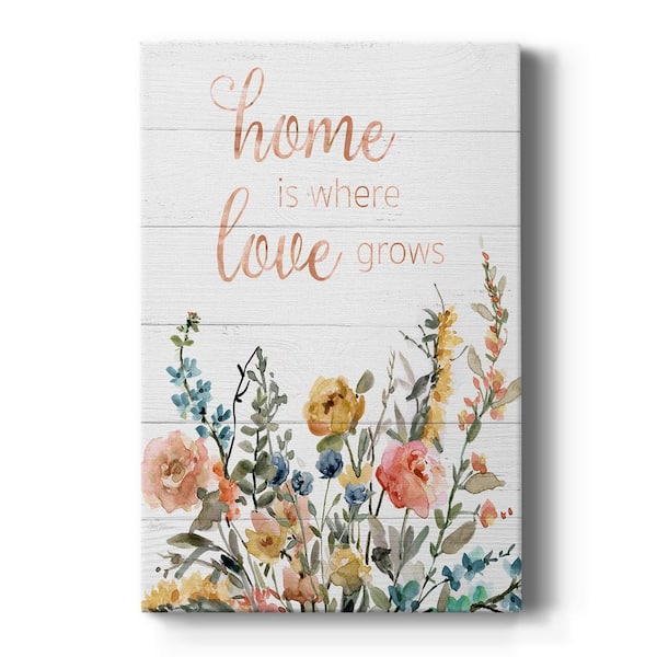 Wexford Home Home is Where Love Grows by Wexford Homes Unframed Giclee Home Art Print 48 in. x 32 in.