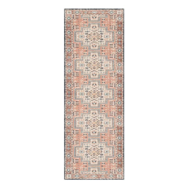 Amelia Dappled 2 ft. x 6 ft. Machine Washable Runner Rug