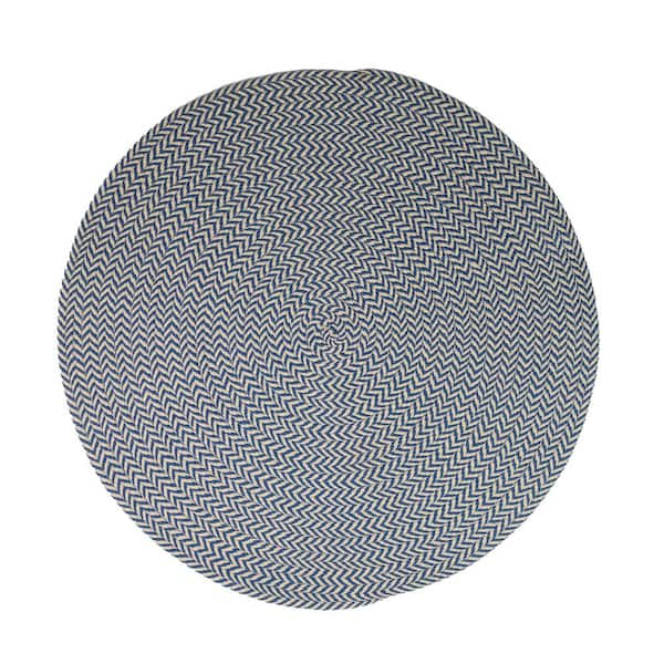 Colonial Mills Ibiza Woven Chevron Marine 45 in. x 45 in. Polypropylene Door Mat