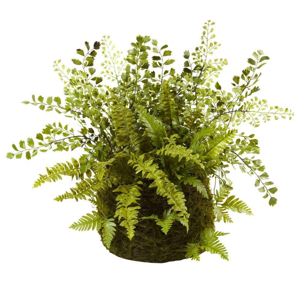 Natural Dried Twig Bundles~SET of 2~Accents Green Moss~Can be taken apart~15"T 