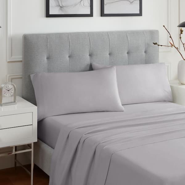 Eclipse Sleep Solutions Hartley 4-Piece Micro Chip Solid Polyester Queen Cooling Sheet Set
