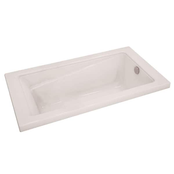 MAAX Loft 5 ft. Reversible Drain Soaking Tub in White