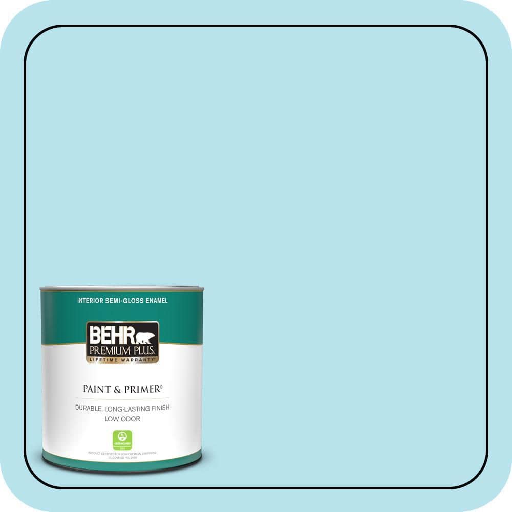 1 qt. #P490-1 Ocean Front Semi-Gloss Enamel Low Odor Interior Paint & Primer price history on PriceWatchPro