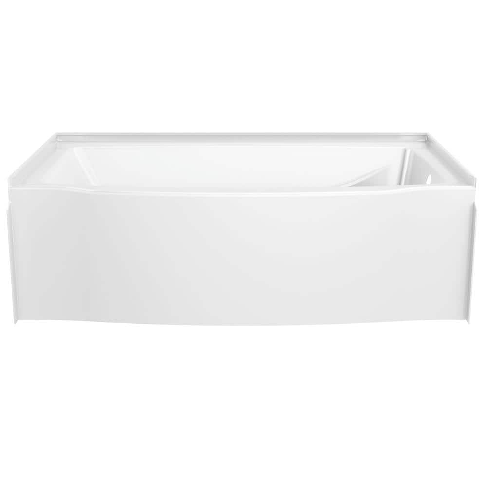 Classic 500 Curve 60 in. x 32 in. Soaking Bathtub with Right Drain in High Gloss White