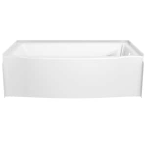 Classic 500 Curve 60 in. x 32 in. Soaking Bathtub with Right Drain in High Gloss White