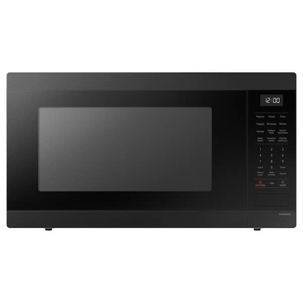 1.9 cu. ft. 900 W Countertop Microwave in Matte Black Steel with Sensor Cook