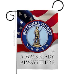 13 in. x 18.5 in. National Guard Garden Flag Double-Sided Armed Forces Decorative Vertical Flags