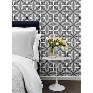 Ronald Redding Cream and Black Roulettes Paper Unpasted Matte Wallpaper 27 in. x 27 ft.