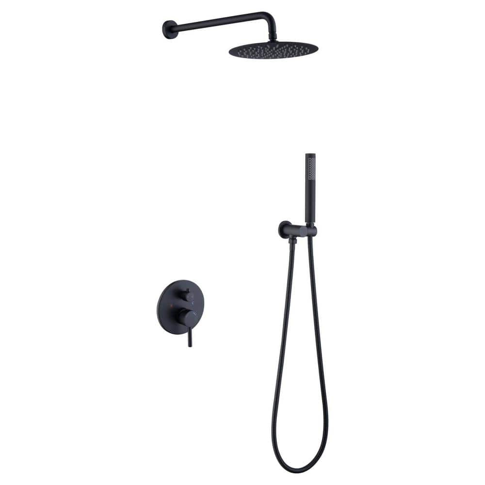 Satico 2Handle 2Spray Rain Shower Faucet and Hand Shower Combo Kit