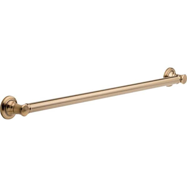 Delta Traditional 36 in. x 1-1/4 in. Concealed Screw ADA-Compliant Decorative Grab Bar in Champagne Bronze