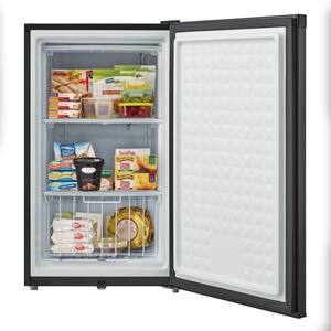3.0 cu. ft. Energy Star Upright Freezer with Lock in Black