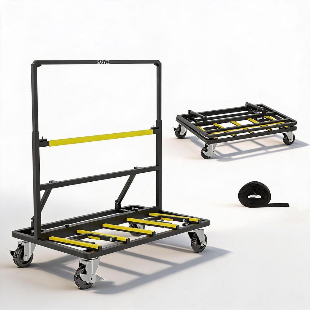 Drywall Cart and Panel Dolly with 1800 lb. Load Capacity with Adjustable Handle and Expandable Deck price history on PriceWatchPro