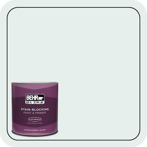 BEHR ULTRA 1 qt. #730E-1 Polar White Extra Durable Eggshell Enamel Interior Paint & Primer