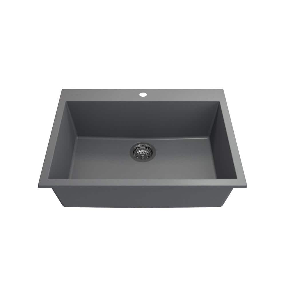 TerraLife Hyperion 27 in. Drop-In/Undermount Single Bowl
