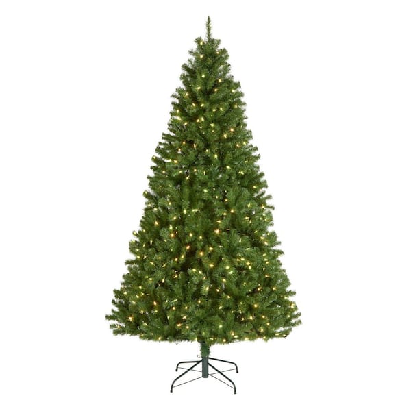 7.5 ft. PowerConnect North Valley Spruce LED Artificial Christmas Tree with Light Parade Lights