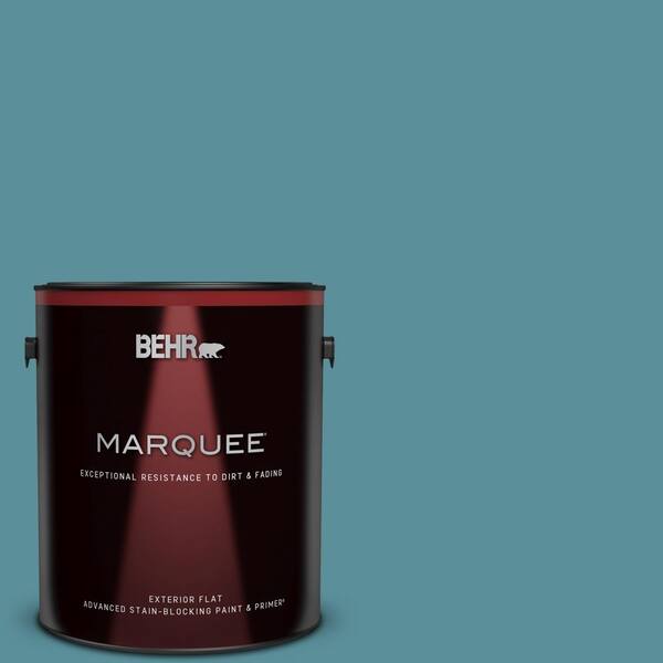 BEHR MARQUEE 1 gal. Home Decorators Collection #HDC-AC-23A Cabana Blue Flat Exterior Paint & Primer