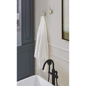 Granlyn 5-5/16 in. L Champagne Bronze Double Prong Wall Hook